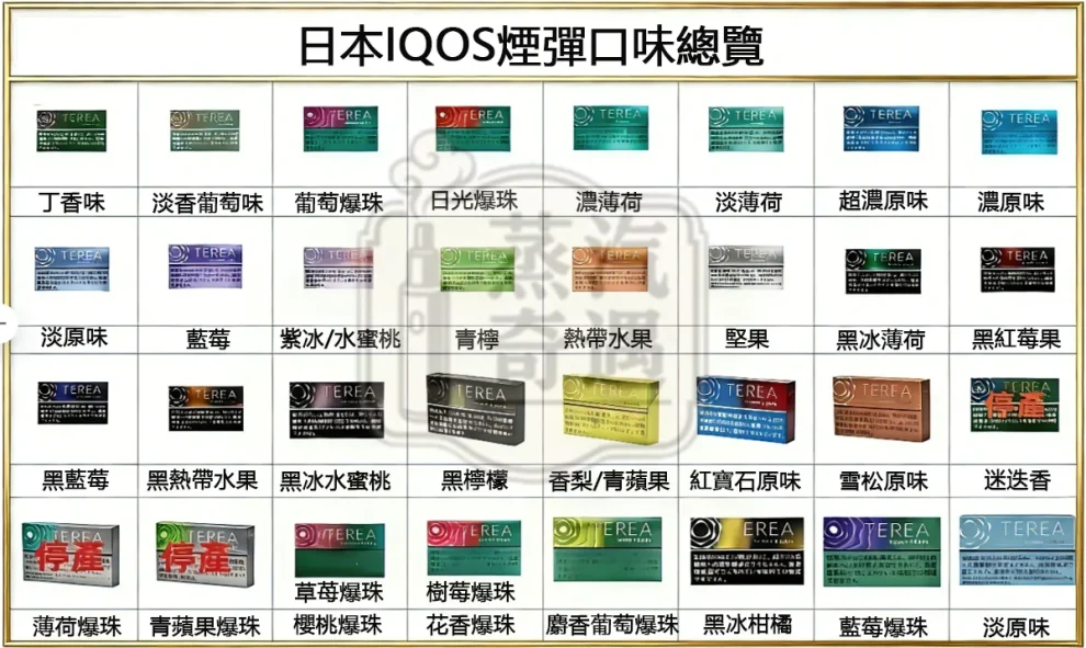 【30種口味】日本 TEREA 煙彈｜ILUMA 專用｜整條裝 10 包入 日本原装进口現貨
